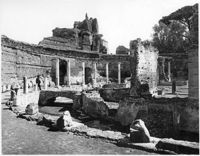 View of the Nymphaeum, 125-135 AD by Roman